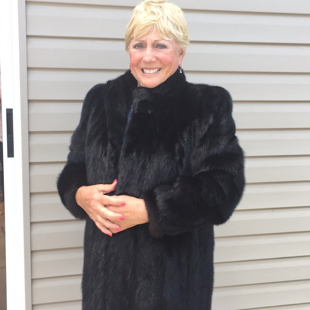 OSCAR DE LA RENTA BLACK MINK